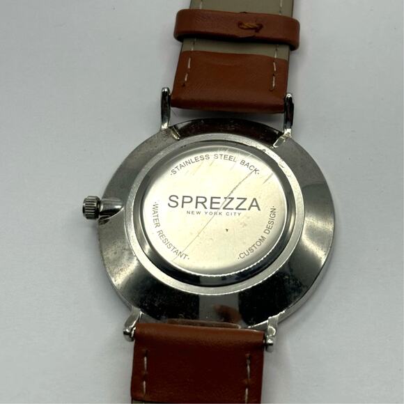 Silver & Brown Sprezza Men's Watch - Picture 5 of 5